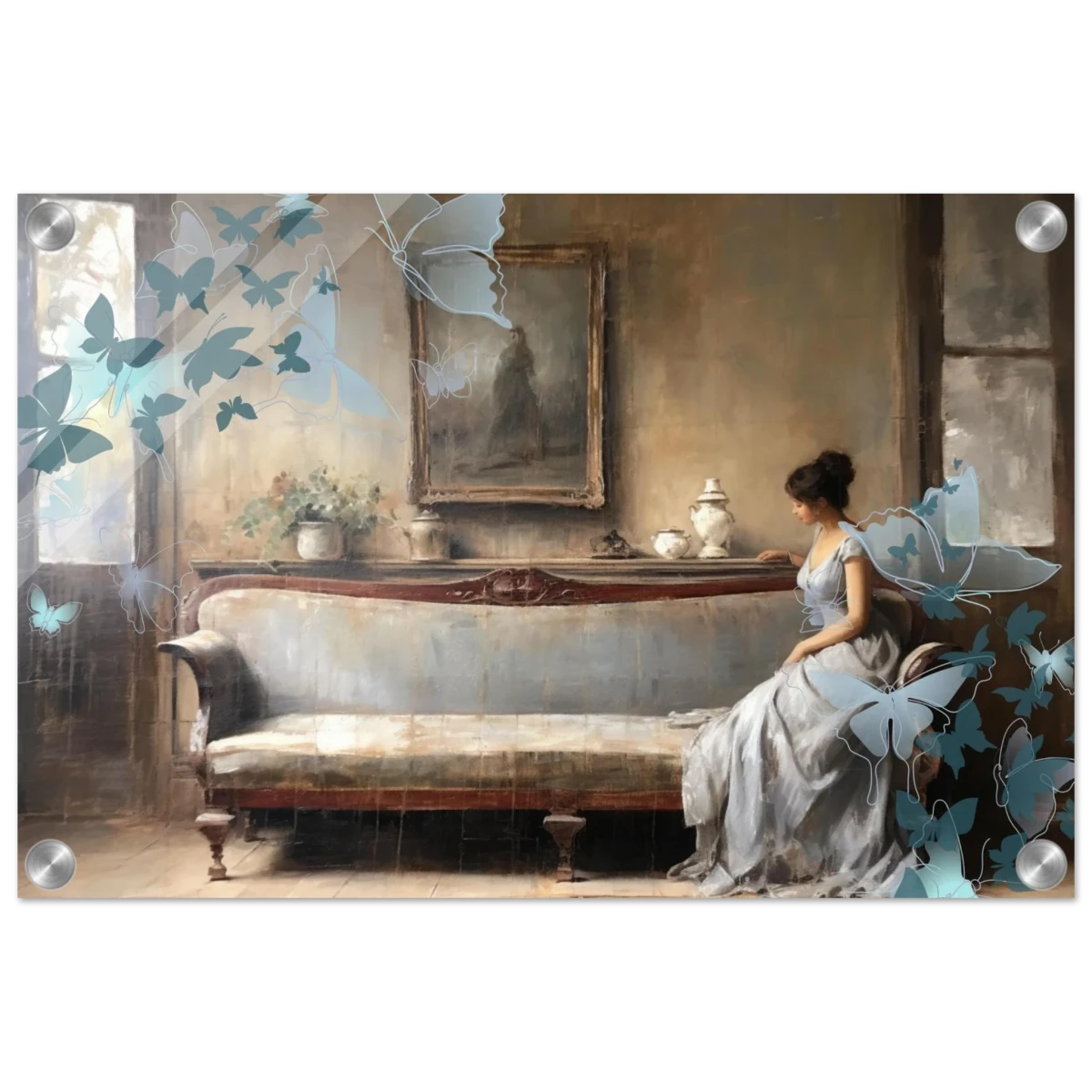 "Whispers of Solitude" – Romantic Realism with a Surreal Twist - Acrylic Print - 30x45 cm / 12x18″ -