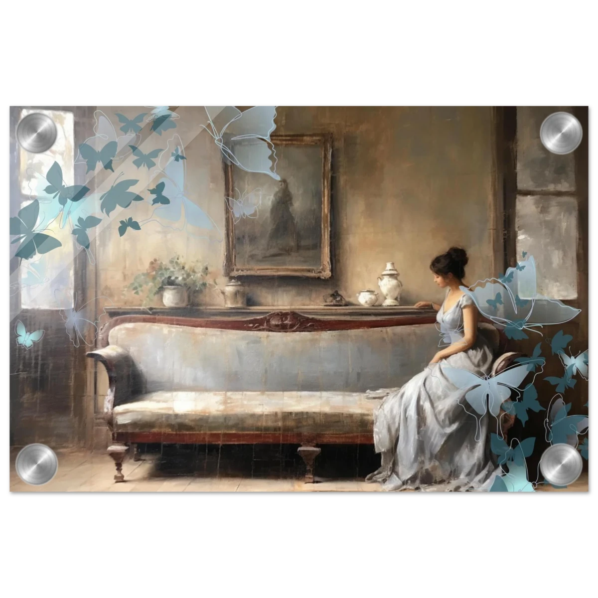 "Whispers of Solitude" – Romantic Realism with a Surreal Twist - Acrylic Print - 20x30 cm / 8x12″ -