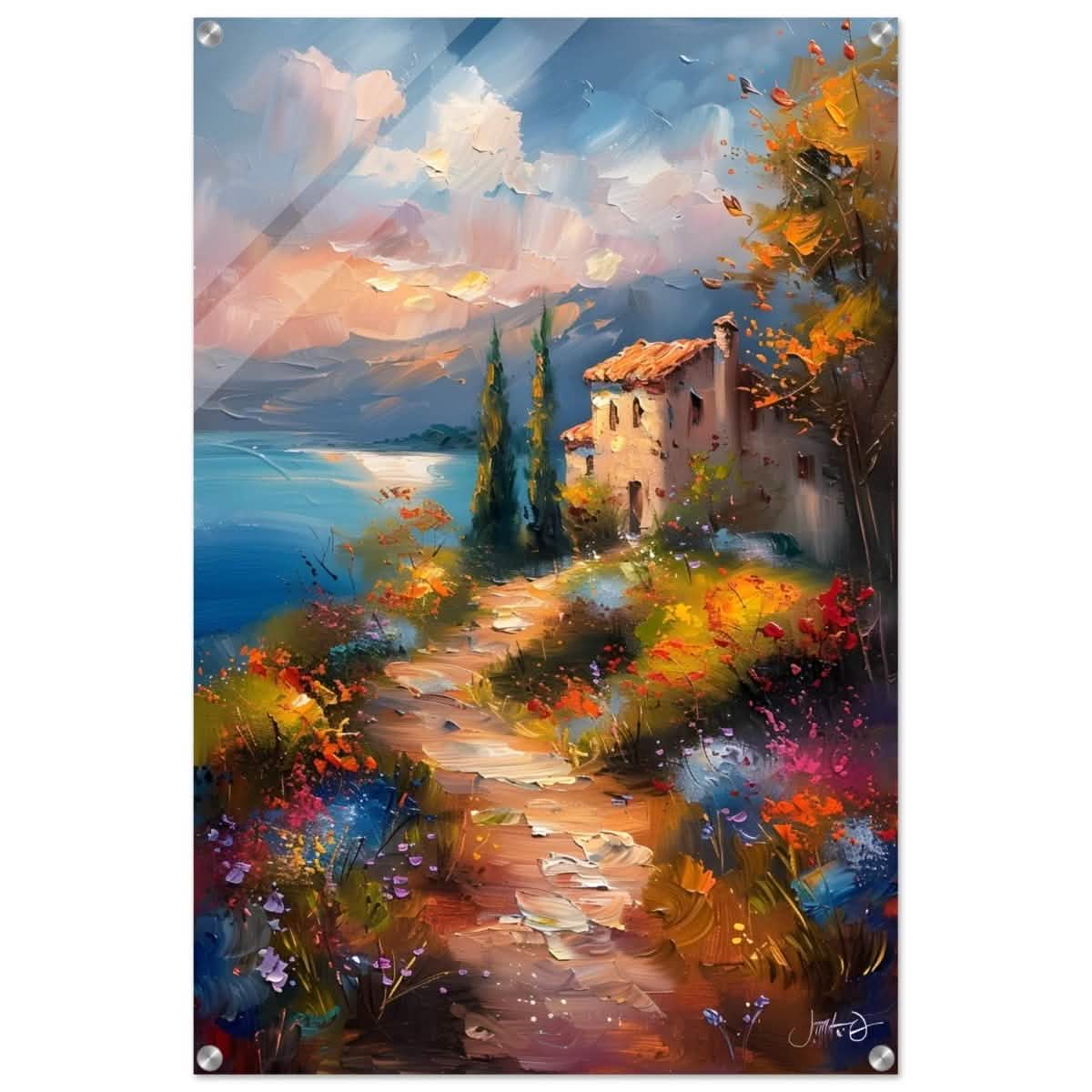 Whispers of Spring: A Coastal Haven | Da Vinci Arts Nature Collection | Wall art print - Acrylic Print - 60x90 cm / 24x36″ -