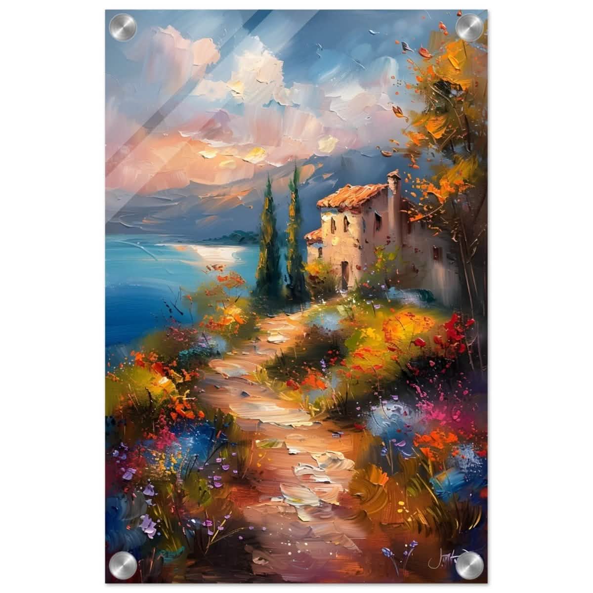 Whispers of Spring: A Coastal Haven | Da Vinci Arts Nature Collection | Wall art print - Acrylic Print - 30x45 cm / 12x18″ -