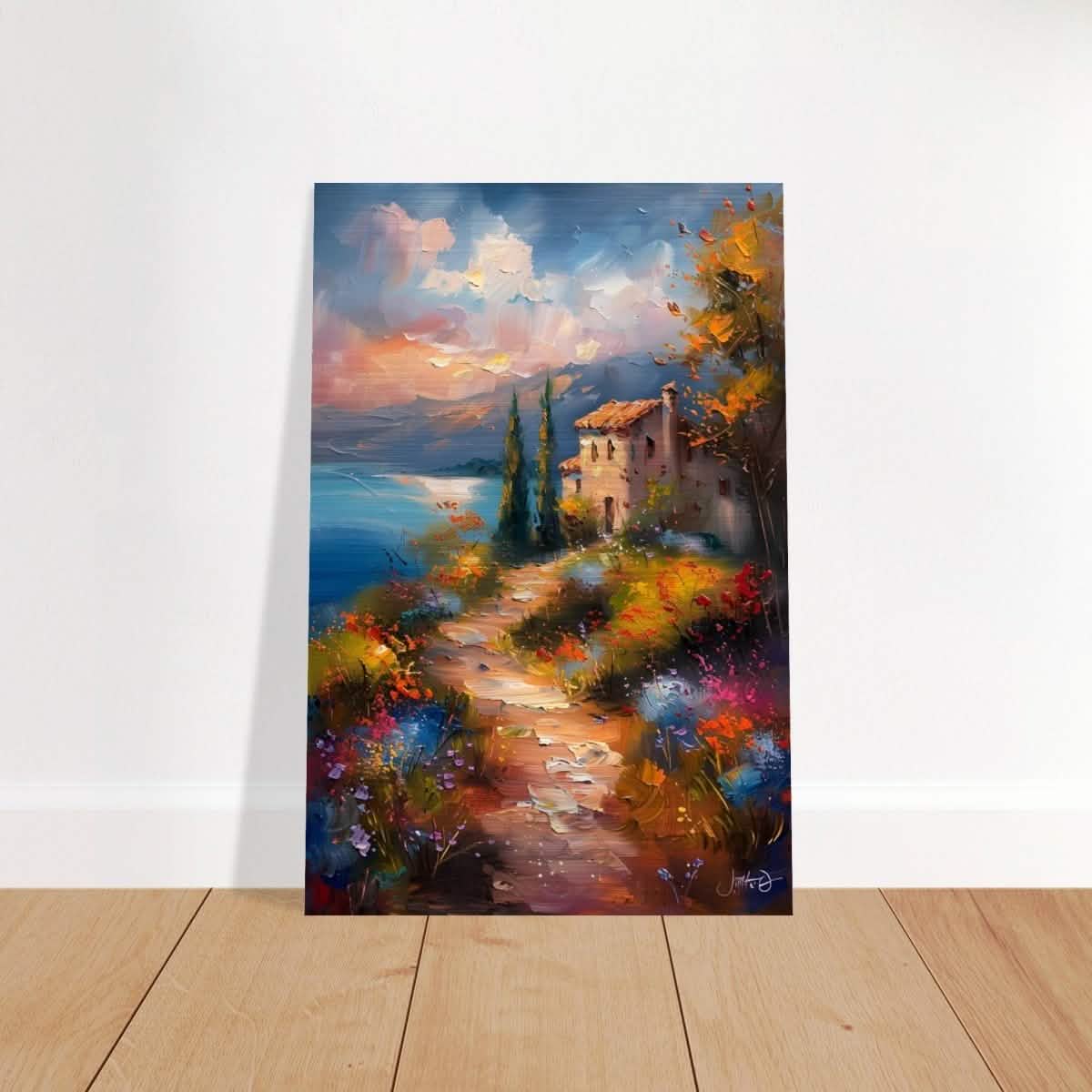 Whispers of Spring: A Coastal Haven | Da Vinci Arts Nature Collection | Wall art print - Brushed Aluminum Print - 60x90 cm / 24x36″ -