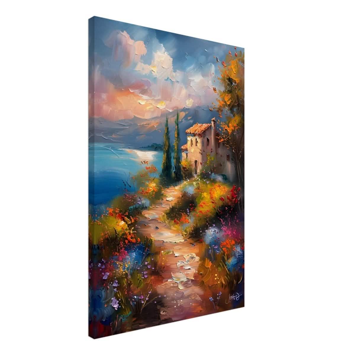 Whispers of Spring: A Coastal Haven | Da Vinci Arts Nature Collection | Wall art print - Canvas - 50x75 cm / 20x30″ -