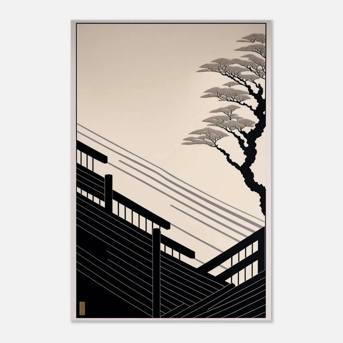 Whispers of Stillness | Japanese - inspired minimalist Wall art Print - Aluminum Print - 60x90 cm / 24x36″ -