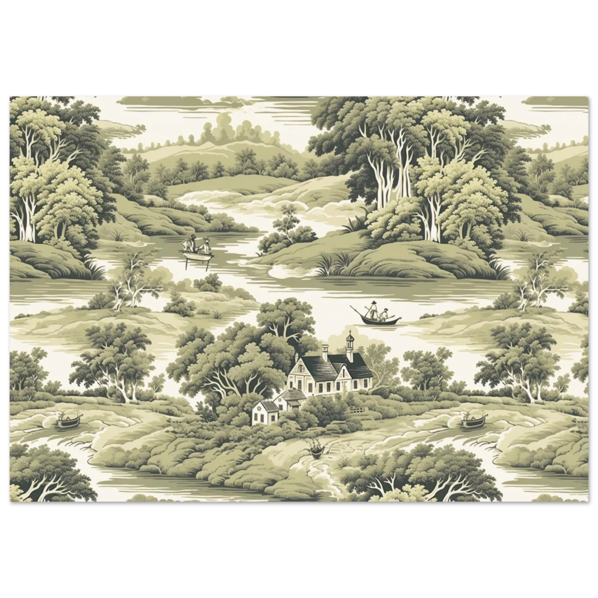 "Whispers of the Countryside" – Vintage Scenic Wall Art Print - Fine Art Poster - 70x100 cm / 28x40″ -