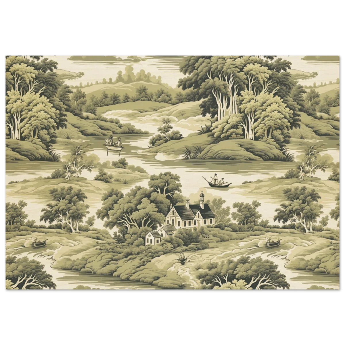 "Whispers of the Countryside" – Vintage Scenic Wall Art Print - Wood Prints - 70x100 cm / 28x40″ -