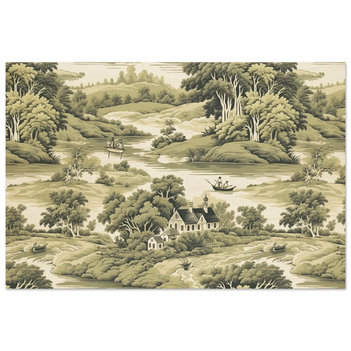 "Whispers of the Countryside" – Vintage Scenic Wall Art Print - Wood Prints - 50x75 cm / 20x30″ -