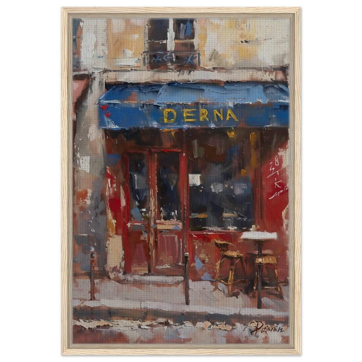 Whispers of the Past: Derna's Charm - Framed Canvas - 50x75 cm / 20x30″ - Wood frame