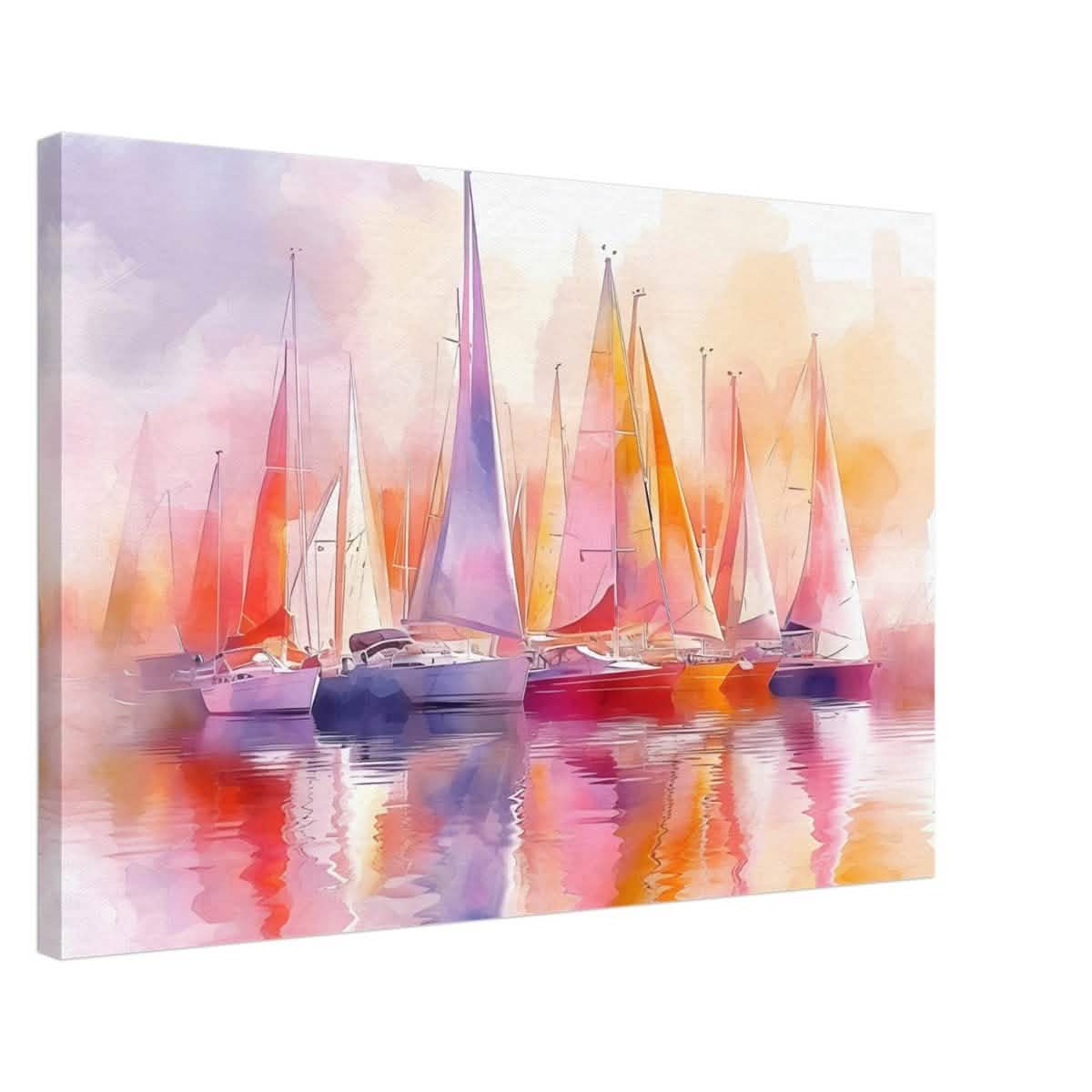 Whispers of the Wind | Contemporary Watercolor Seascape - Canvas - 50x75 cm / 20x30″ -