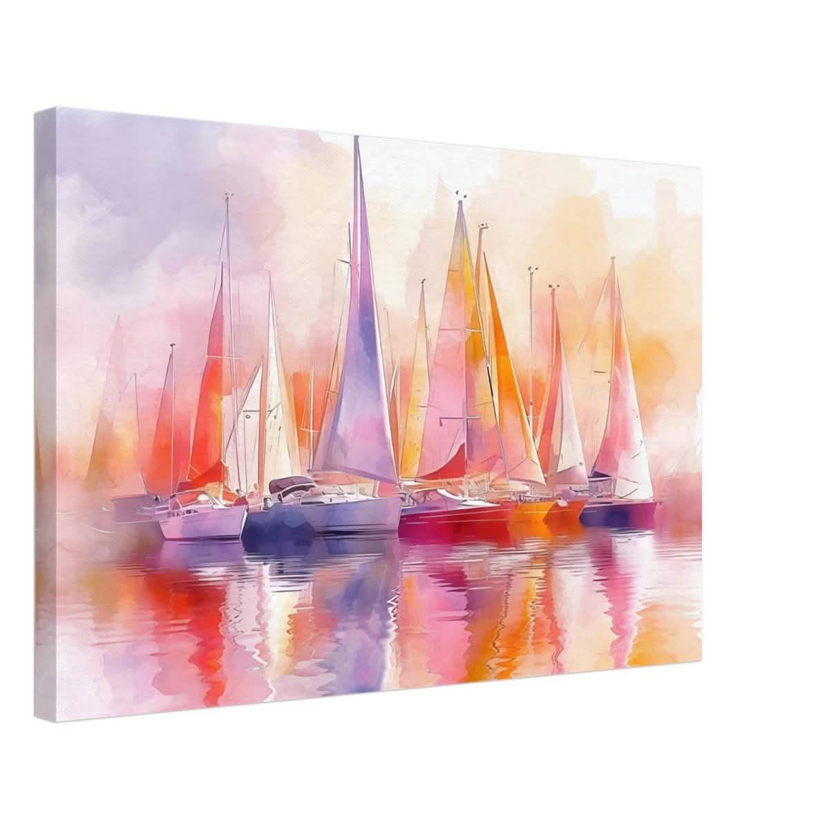 Whispers of the Wind | Contemporary Watercolor Seascape - Canvas - 40x60 cm / 16x24″ -