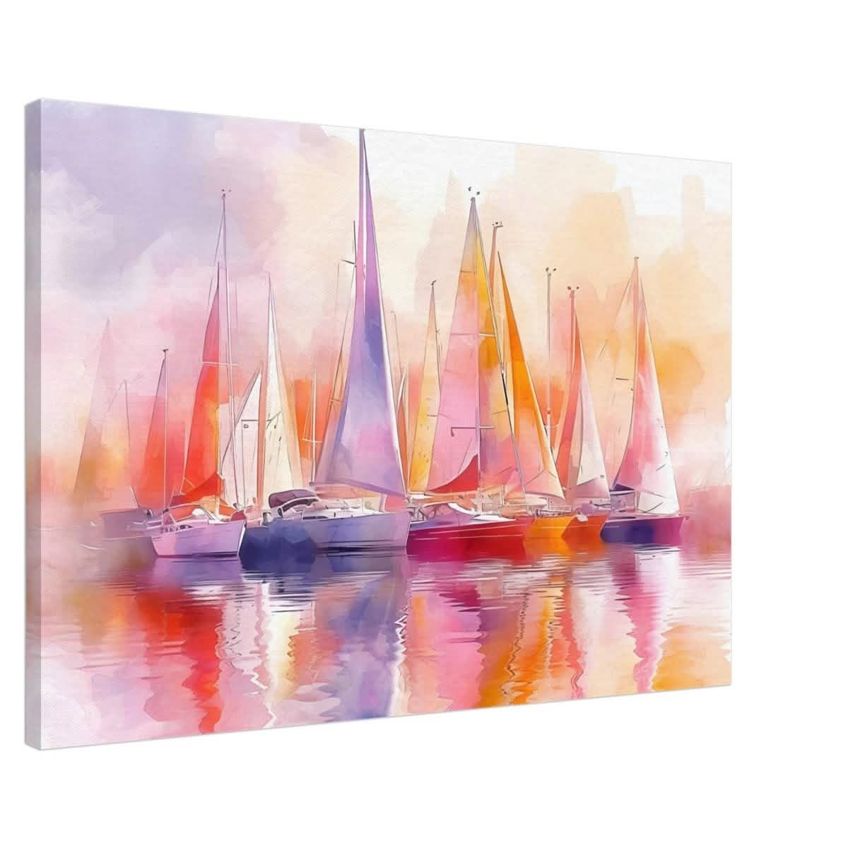 Whispers of the Wind | Contemporary Watercolor Seascape - Canvas - 60x90 cm / 24x36″ -