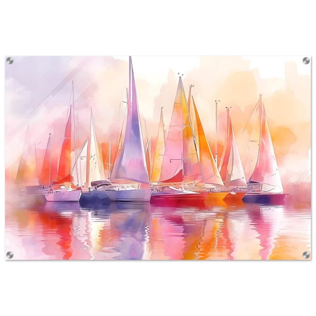 Whispers of the Wind | Contemporary Watercolor Seascape - Acrylic Print - 60x90 cm / 24x36″ -