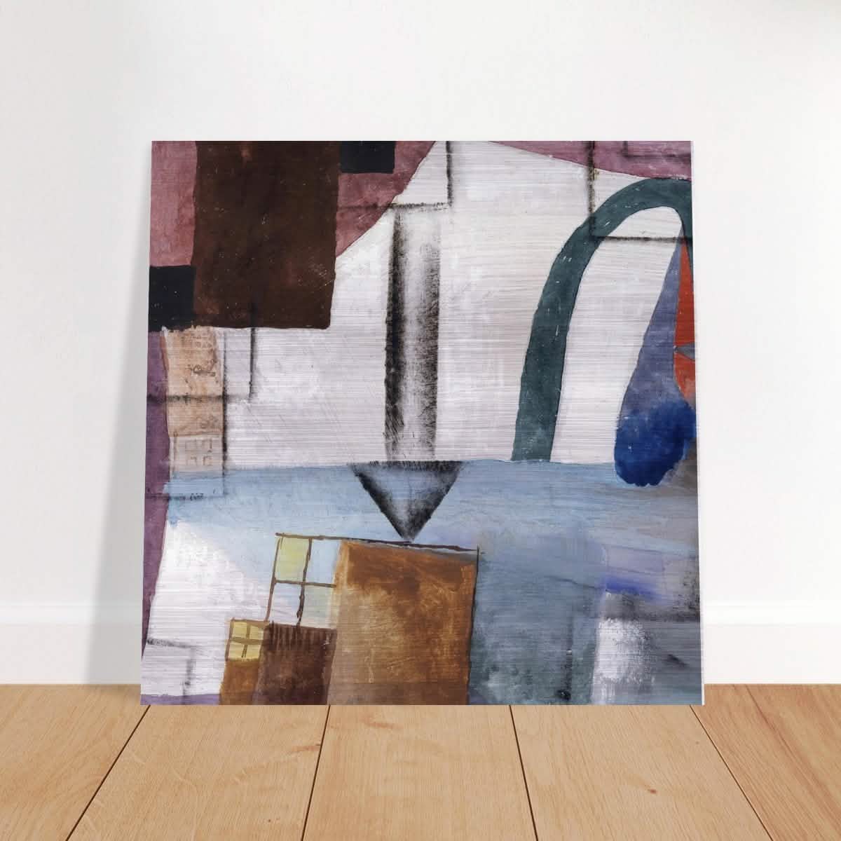 White Easter II by Paul Klee - Brushed Aluminum Print - 40x40 cm / 16x16″ -