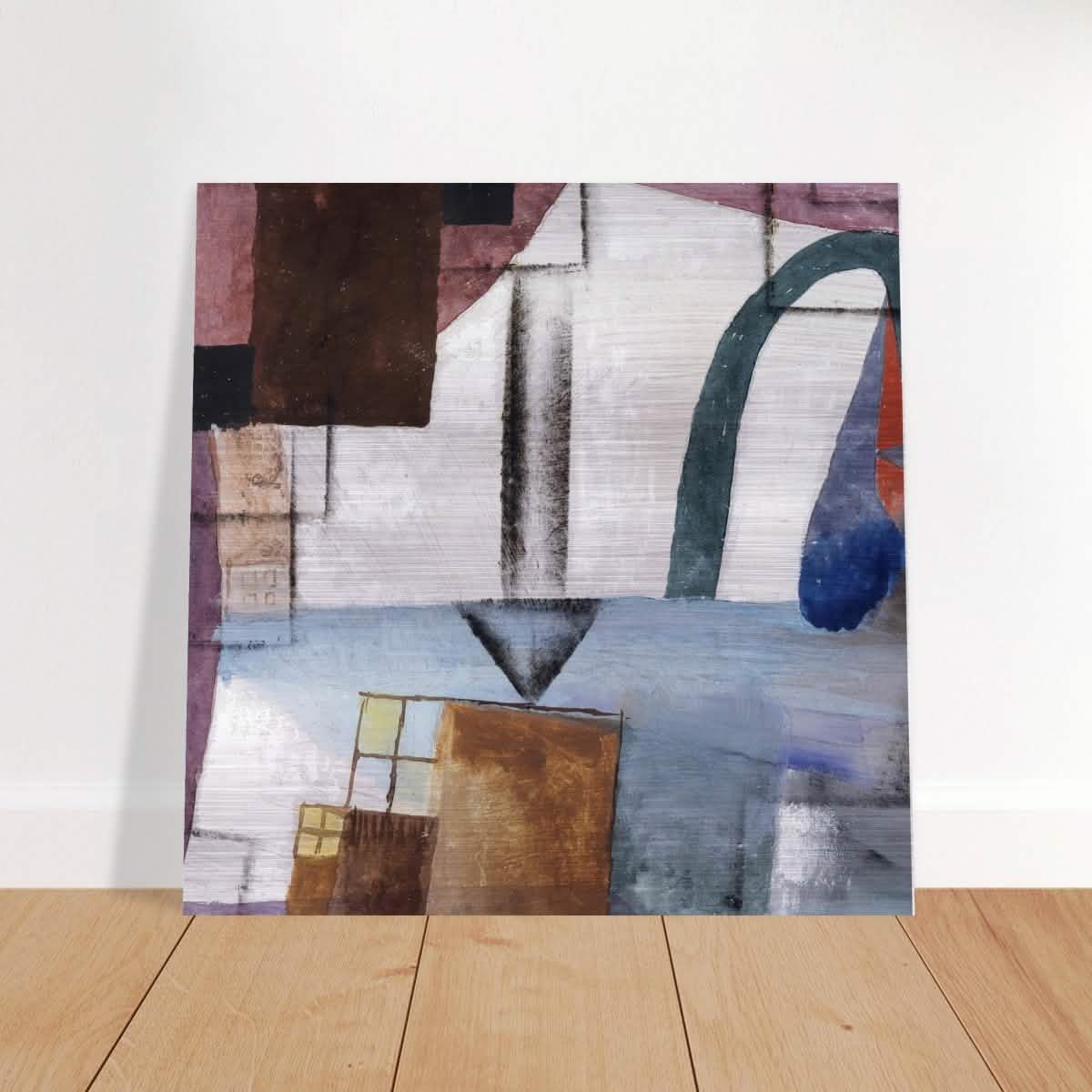 White Easter II by Paul Klee - Brushed Aluminum Print - 60x60 cm / 24x24″ -