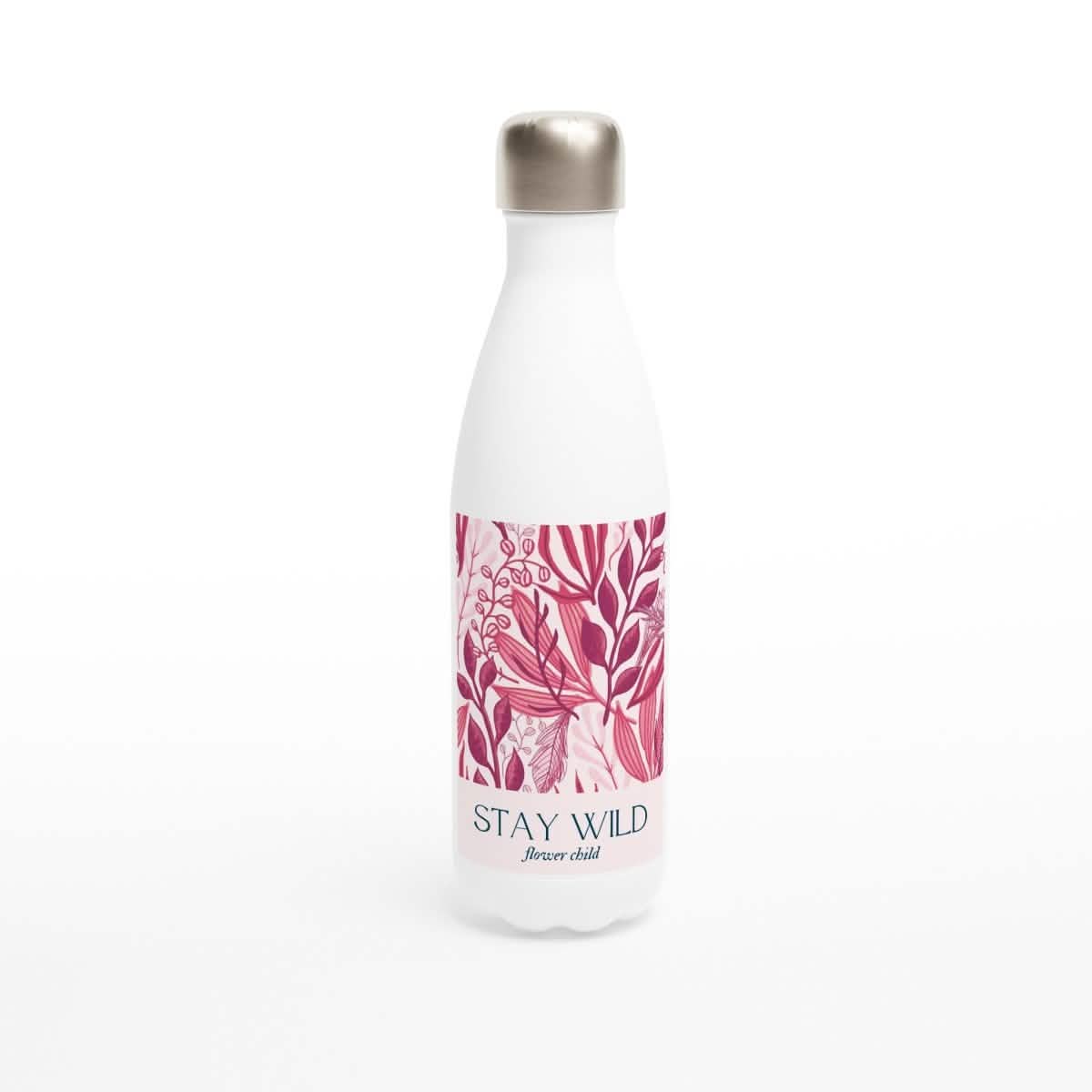 White Stainless Steel Water Bottles & Travel Mugs | Stay Wild - White 17oz Stainless Steel Water Bottle -