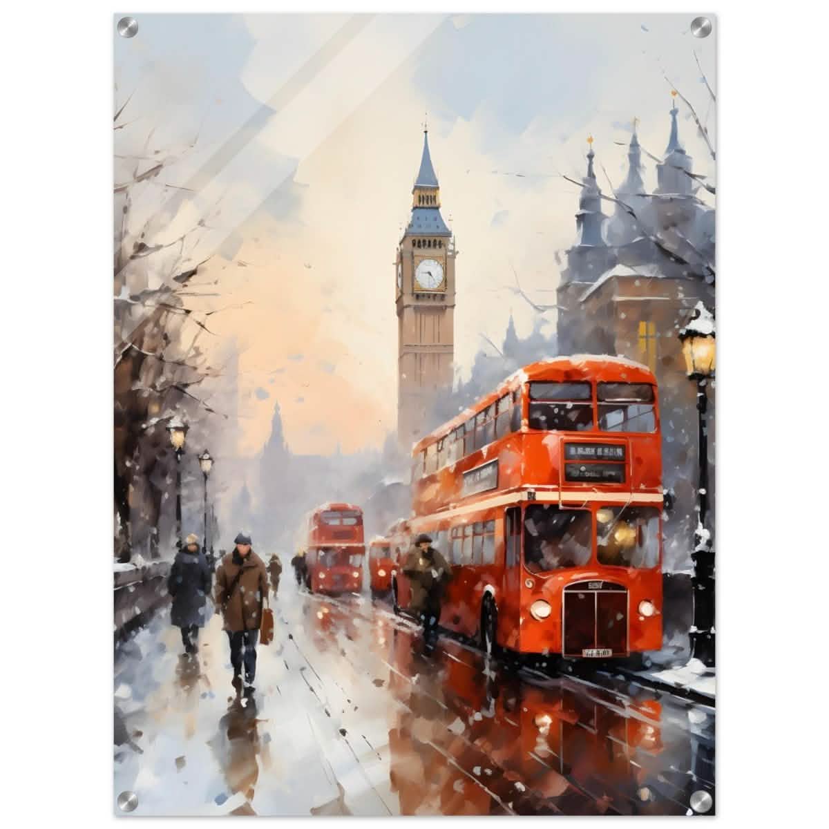 Winter by Big Ben | City Art Wall art print - Acrylic Print - 60x80 cm / 24x32″ -