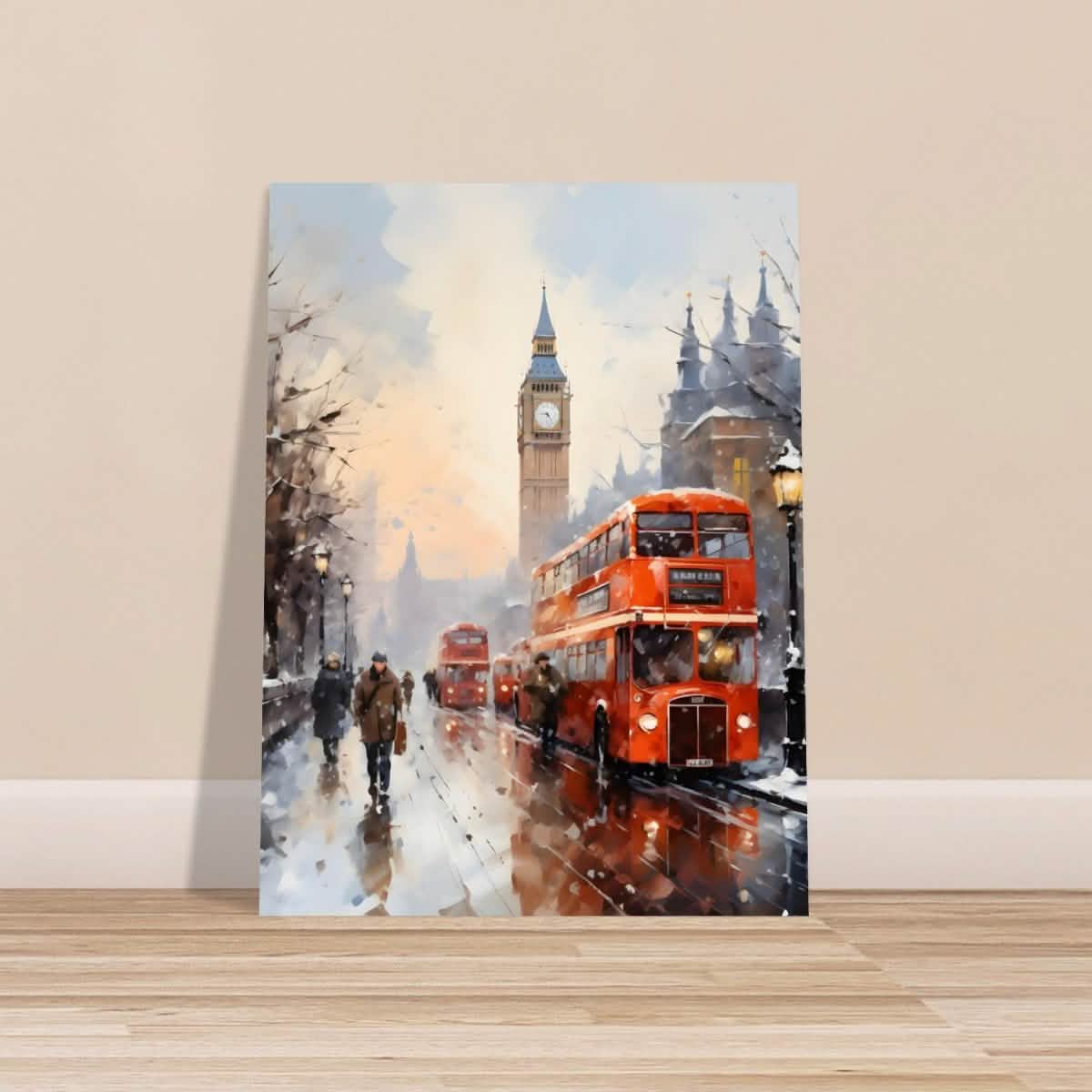 Winter by Big Ben | City Art Wall art print - Aluminum Print - 30x40 cm / 12x16″ -