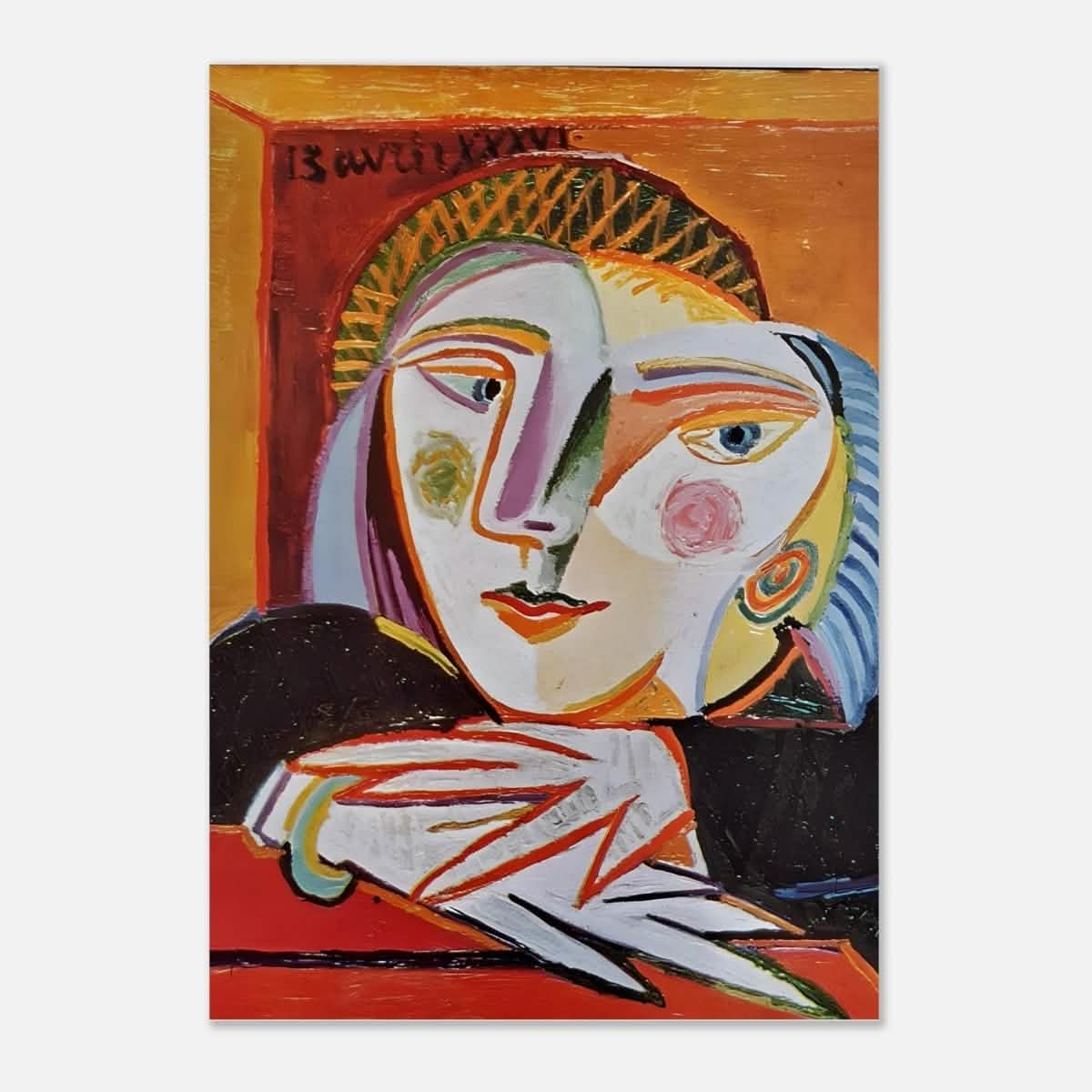 Woman by the window by Pablo Picasso 1936 - Aluminum Print - 70x100 cm / 28x40″ -