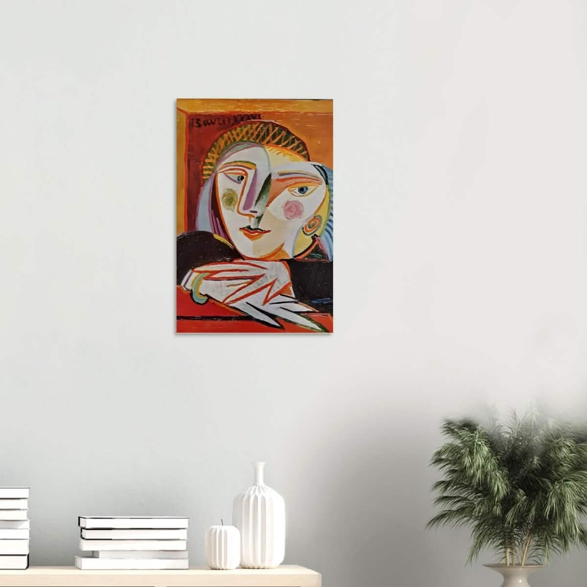 Woman by the window by Pablo Picasso 1936 - Wood Prints - 40x60 cm / 16x24″ - 20 mm