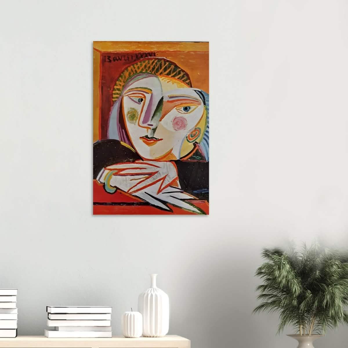 Woman by the window by Pablo Picasso 1936 - Wood Prints - 50x75 cm / 20x30″ - 10 mm