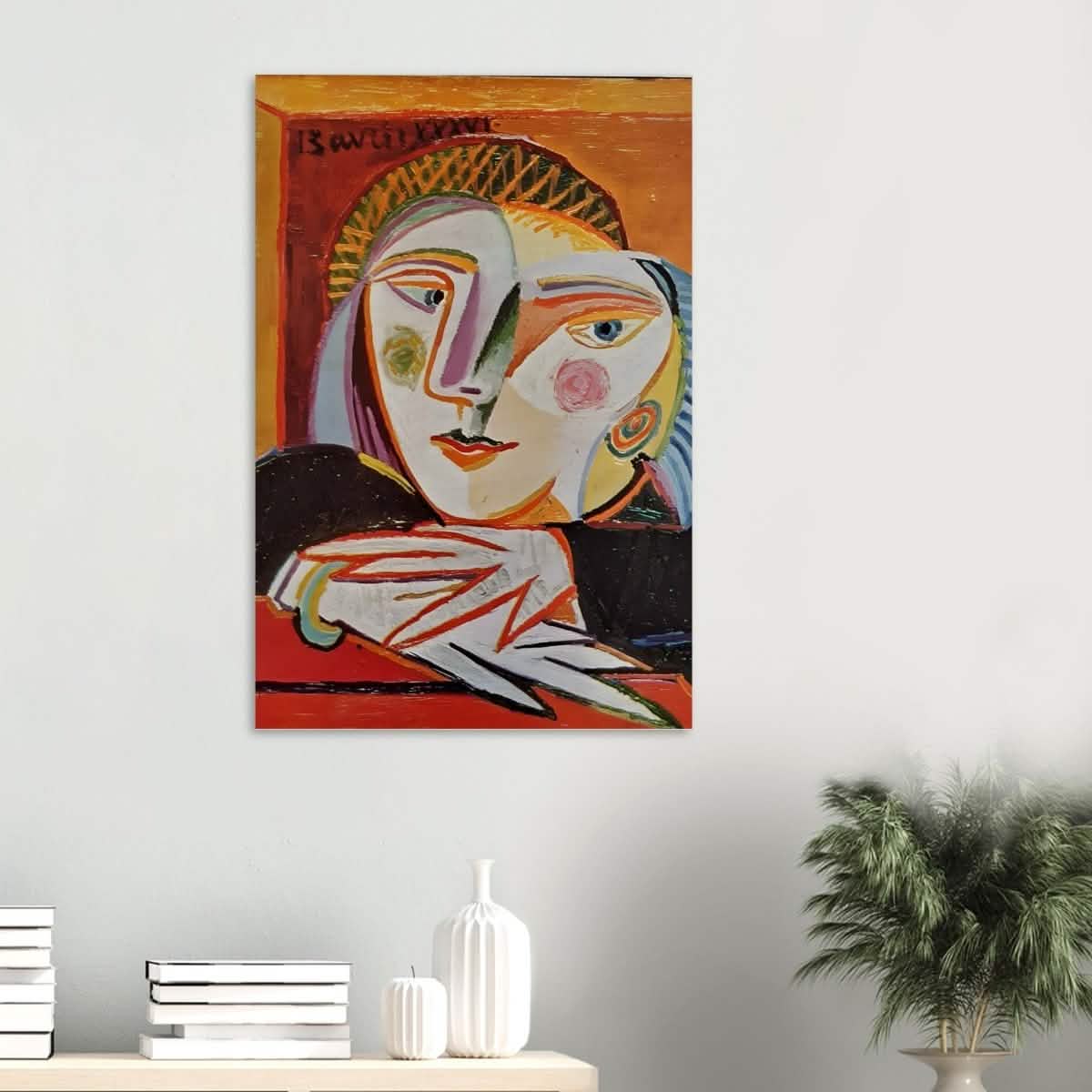 Woman by the window by Pablo Picasso 1936 - Wood Prints - 60x90 cm / 24x36″ - 10 mm