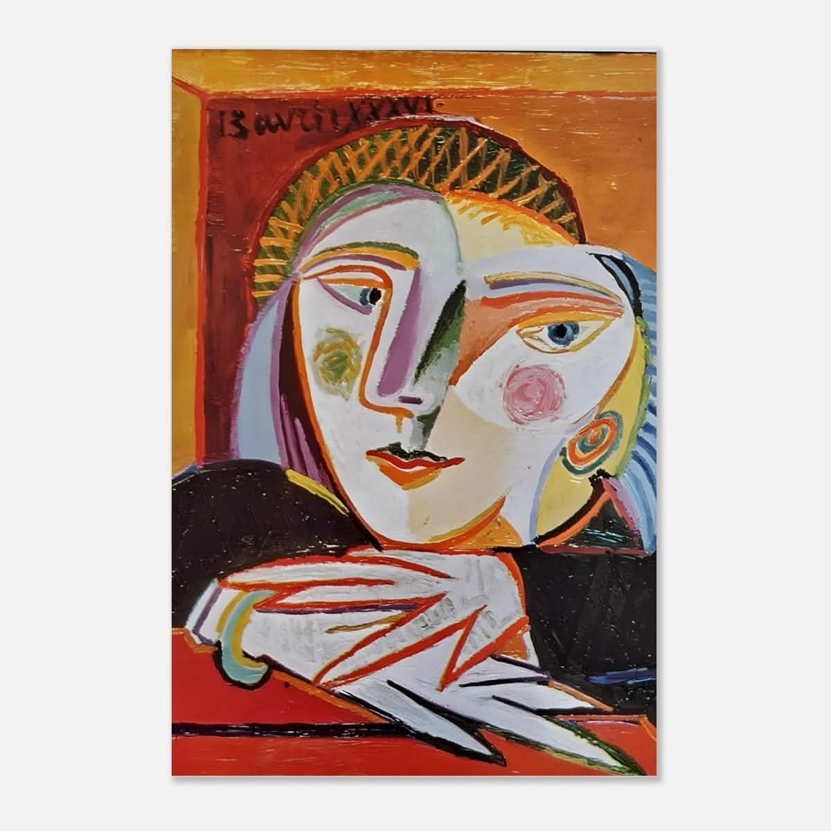 Woman by the window by Pablo Picasso 1936 - Aluminum Print - 60x90 cm / 24x36″ -