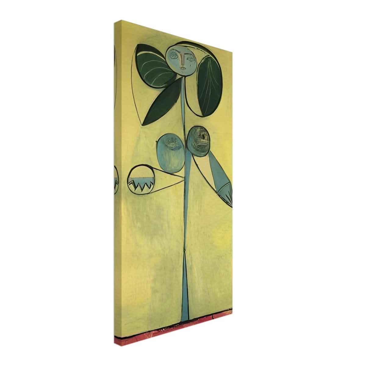 Woman Flower by Pablo Picasso 1932 | Cubism wall art print - 30x60 cm / 12x24″ -