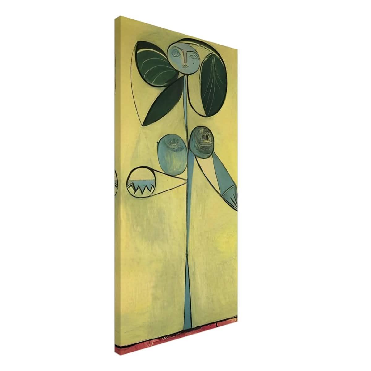 Woman Flower by Pablo Picasso 1932 | Cubism wall art print - 40x80 cm / 16x32″ -