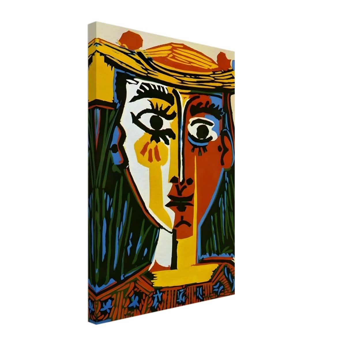 Woman in a Hat by Pablo Picasso 1962 - Canvas - 40x60 cm / 16x24″ - Thick