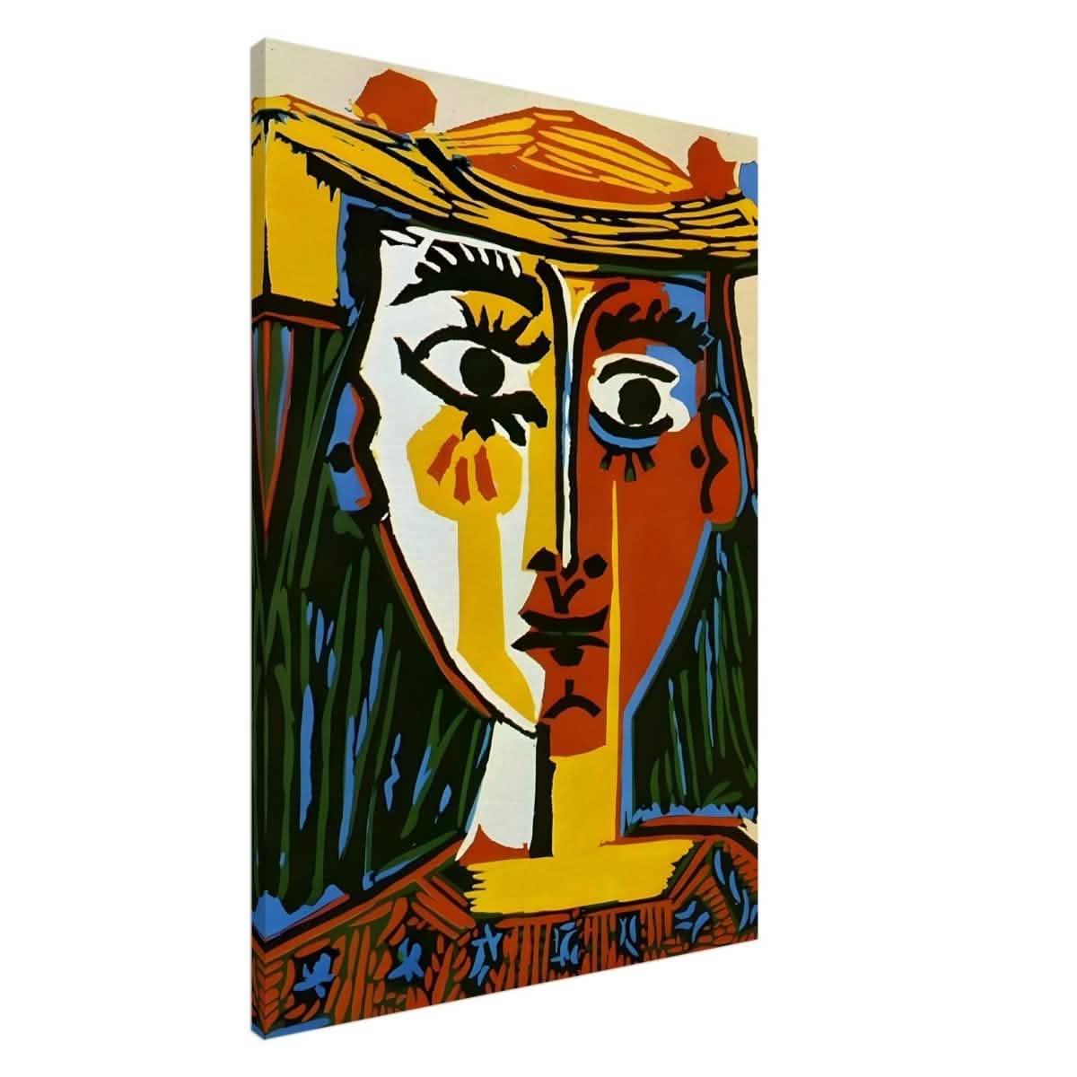 Woman in a Hat by Pablo Picasso 1962 - Canvas - 70x100 cm / 28x40″ - Slim