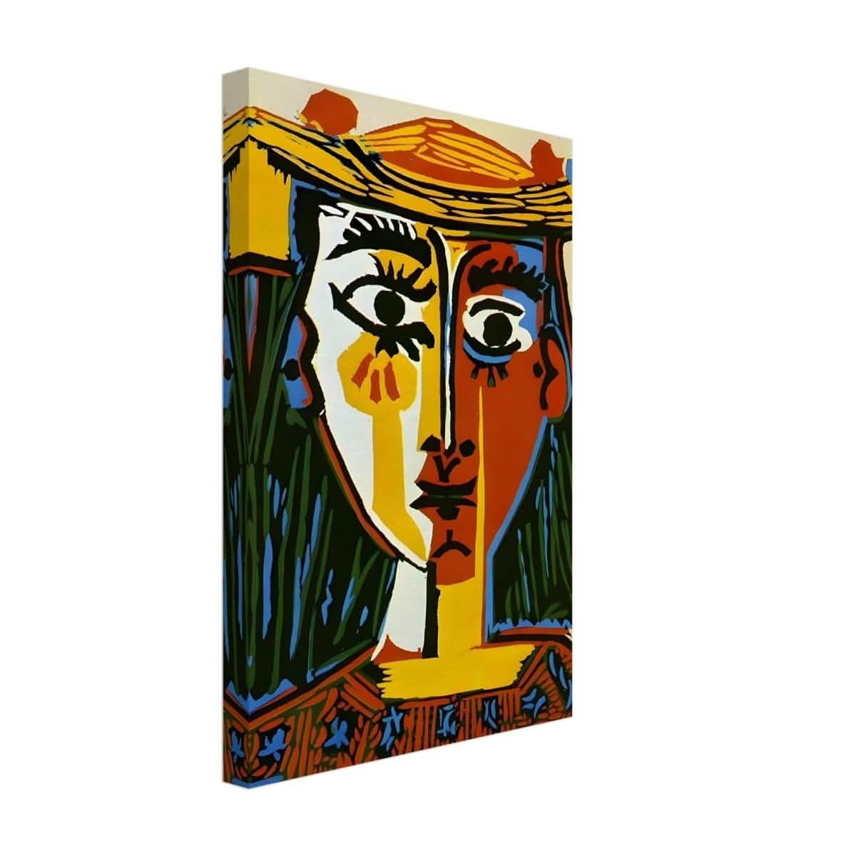 Woman in a Hat by Pablo Picasso 1962 - Canvas - 30x45 cm / 12x18″ - Thick