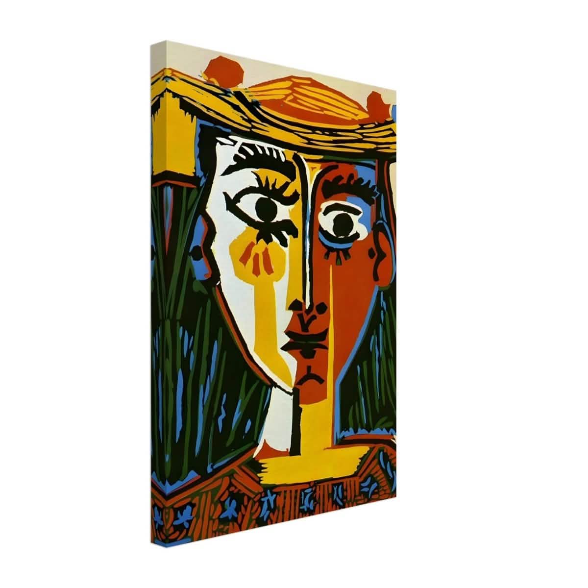 Woman in a Hat by Pablo Picasso 1962 - Canvas - 30x45 cm / 12x18″ - Slim