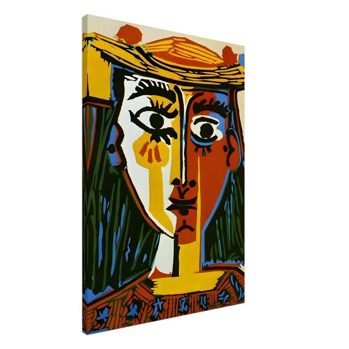 Woman in a Hat by Pablo Picasso 1962 - Canvas - 70x100 cm / 28x40″ - Thick