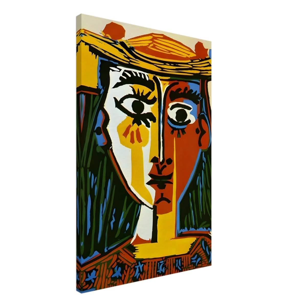Woman in a Hat by Pablo Picasso 1962 - Canvas - 60x90 cm / 24x36″ - Thick