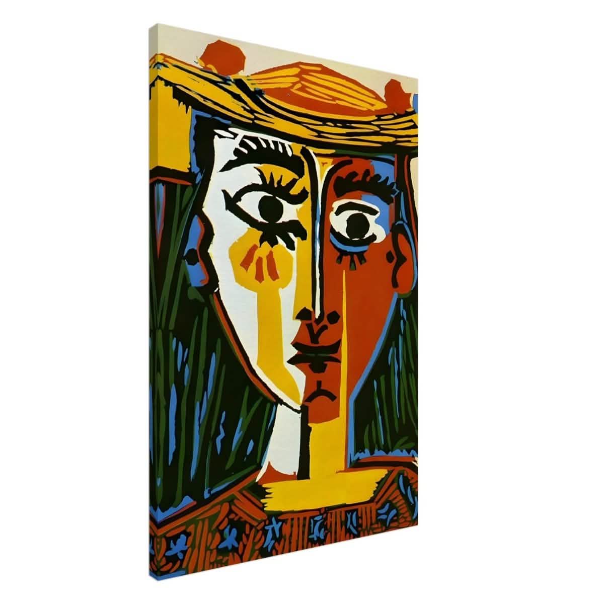 Woman in a Hat by Pablo Picasso 1962 - Canvas - 60x90 cm / 24x36″ - Slim