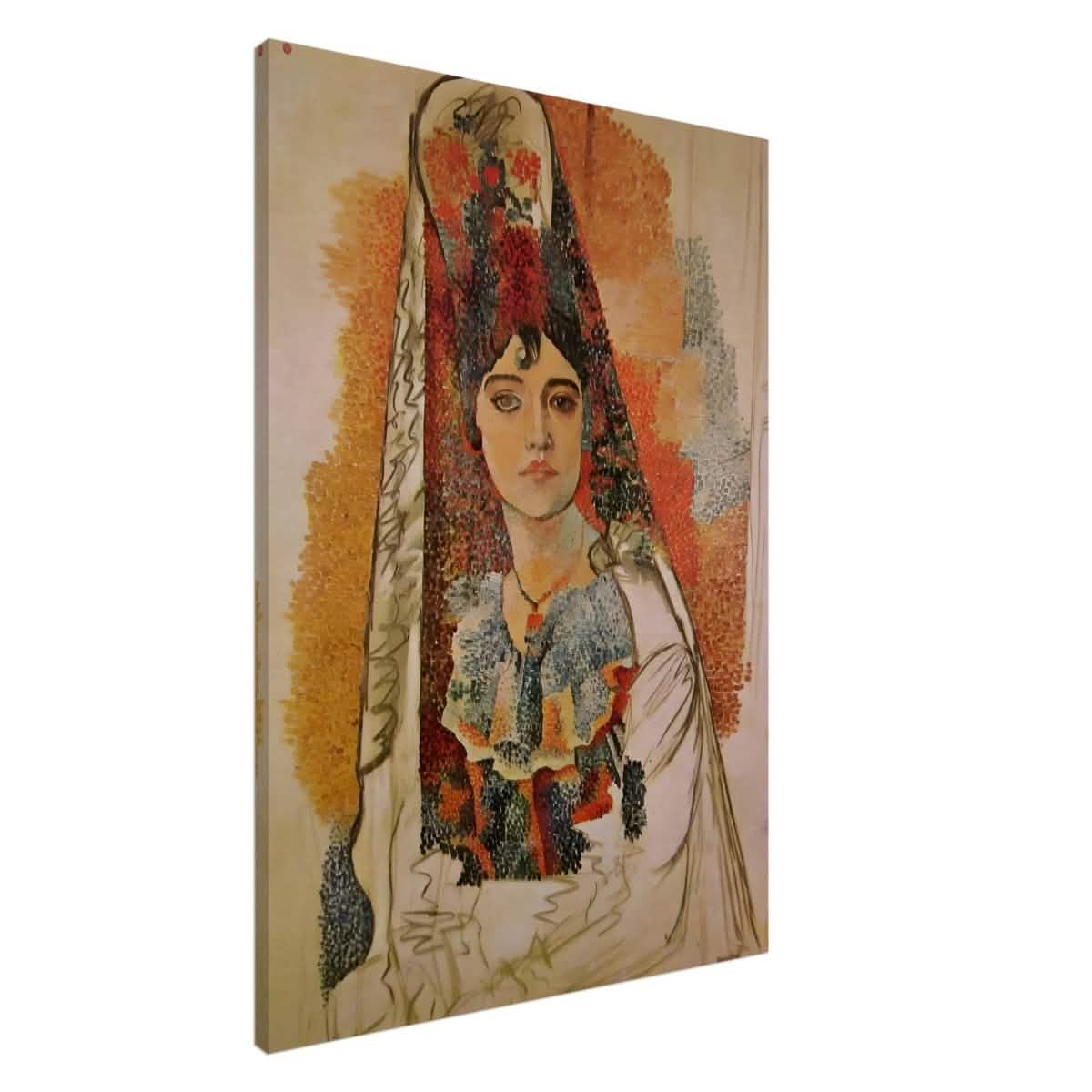 Woman In A Mantilla By Pablo Picasso - Canvas - 70x100 cm / 28x40″ - Slim