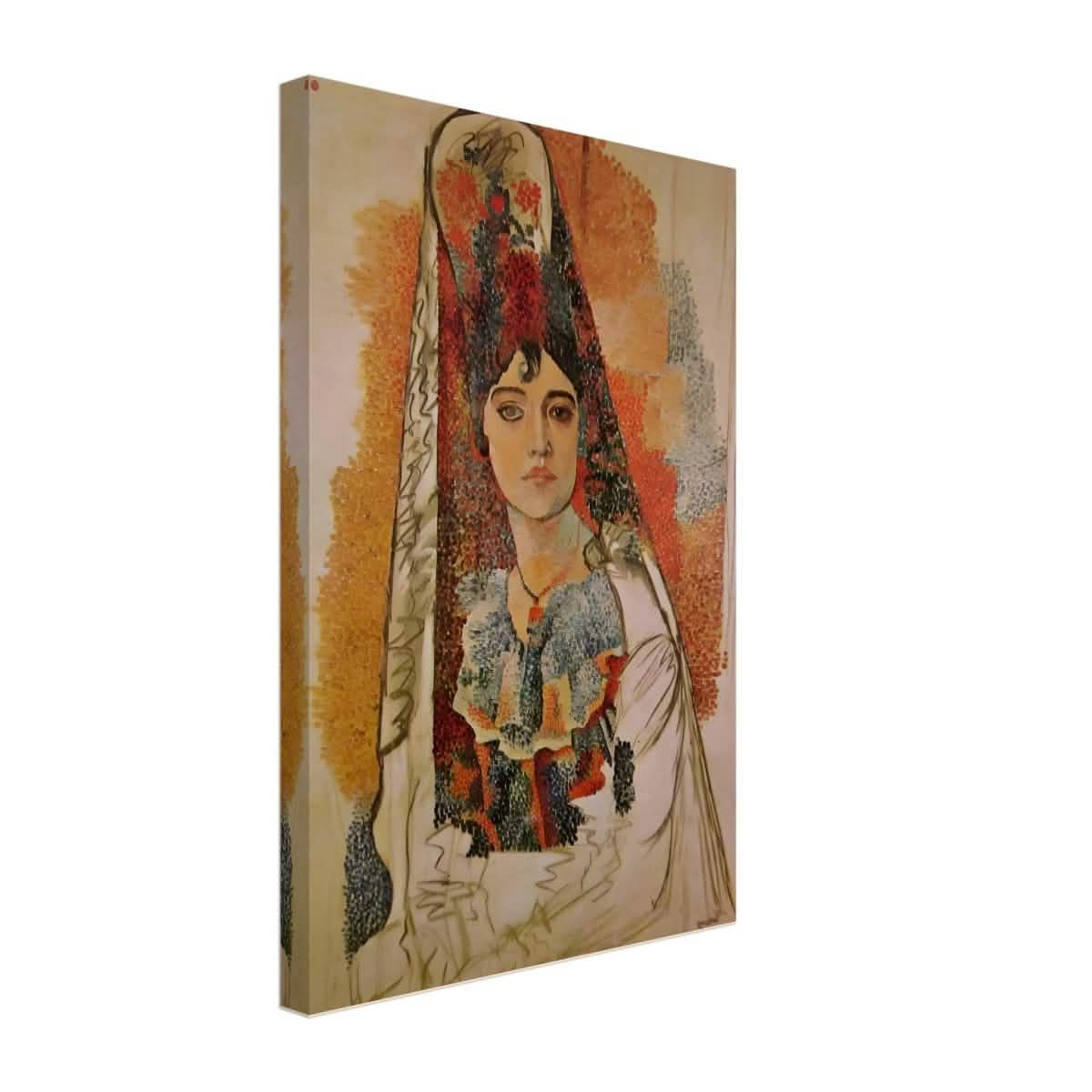 Woman In A Mantilla By Pablo Picasso - Canvas - 30x45 cm / 12x18″ - Slim