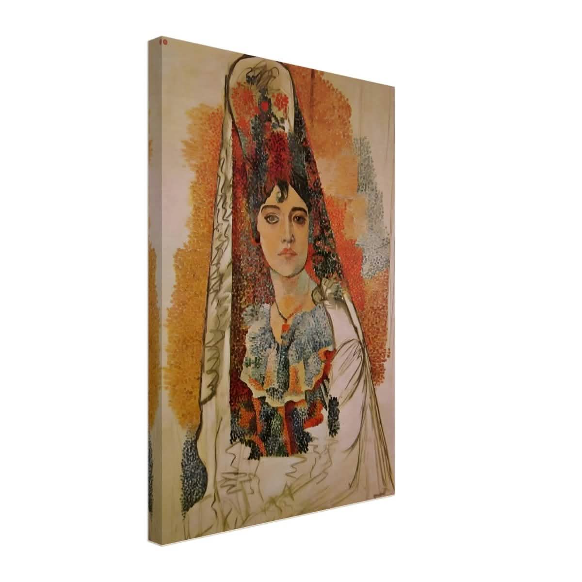 Woman In A Mantilla By Pablo Picasso - Canvas - 40x60 cm / 16x24″ - Thick