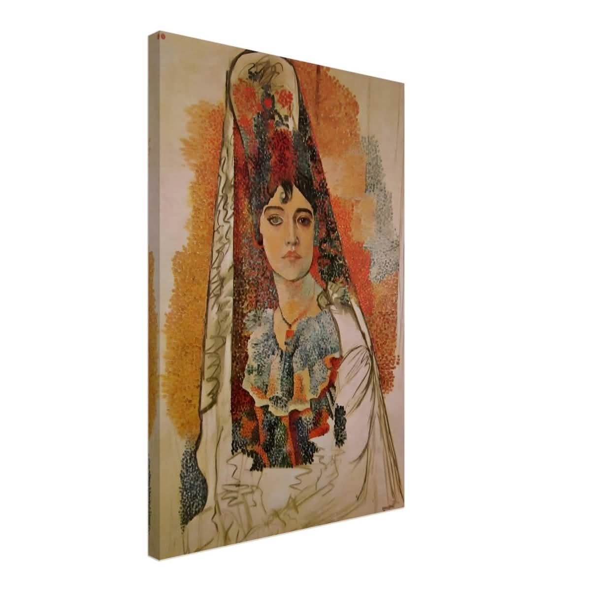 Woman In A Mantilla By Pablo Picasso - Canvas - 50x75 cm / 20x30″ - Thick