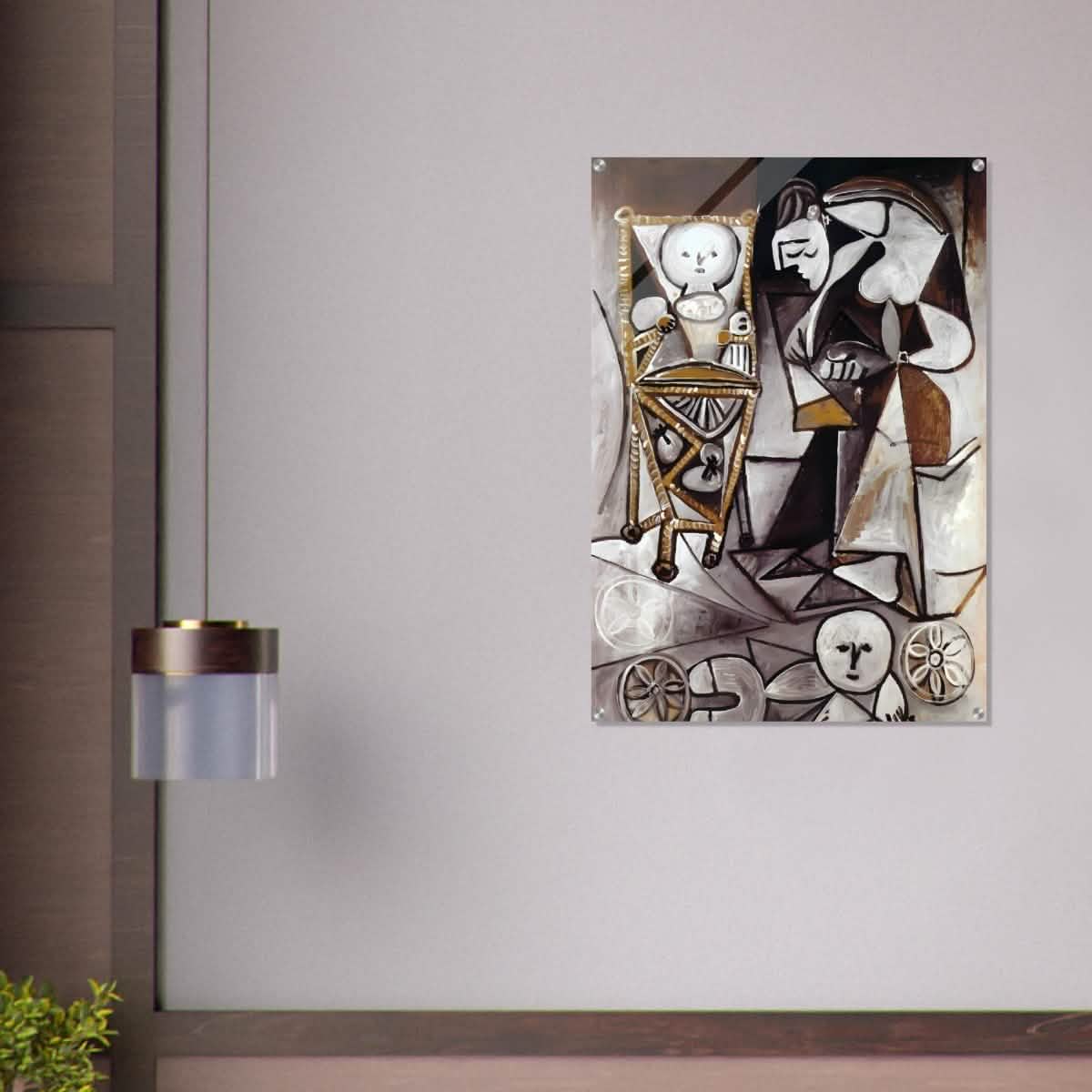 Woman Surrounded by Her Children by Pablo Picasso 1950 - Acrylic Print - 70x100 cm / 28x40″ -
