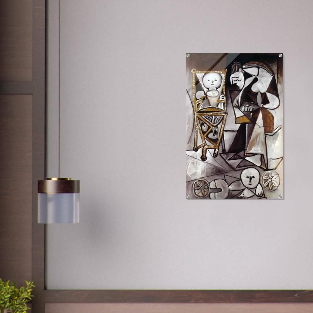 Woman Surrounded by Her Children by Pablo Picasso 1950 - Acrylic Print - 60x90 cm / 24x36″ -