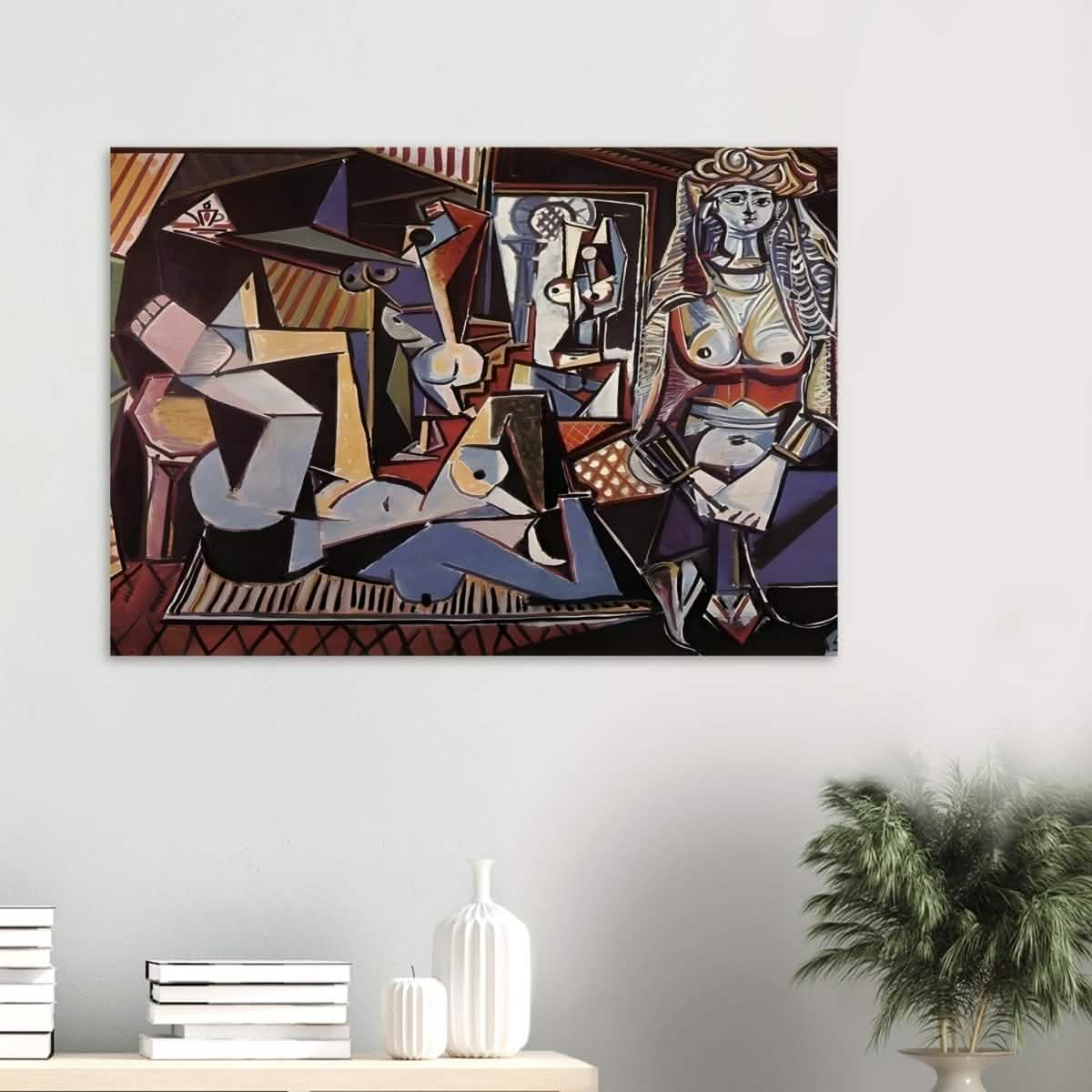 Women of Algiers after Delacroix by Pablo Picasso 1955 - Wood Prints - 70x100 cm / 28x40″ - 20 mm