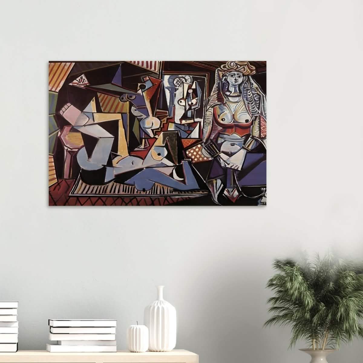 Women of Algiers after Delacroix by Pablo Picasso 1955 - Wood Prints - 60x90 cm / 24x36″ - 10 mm