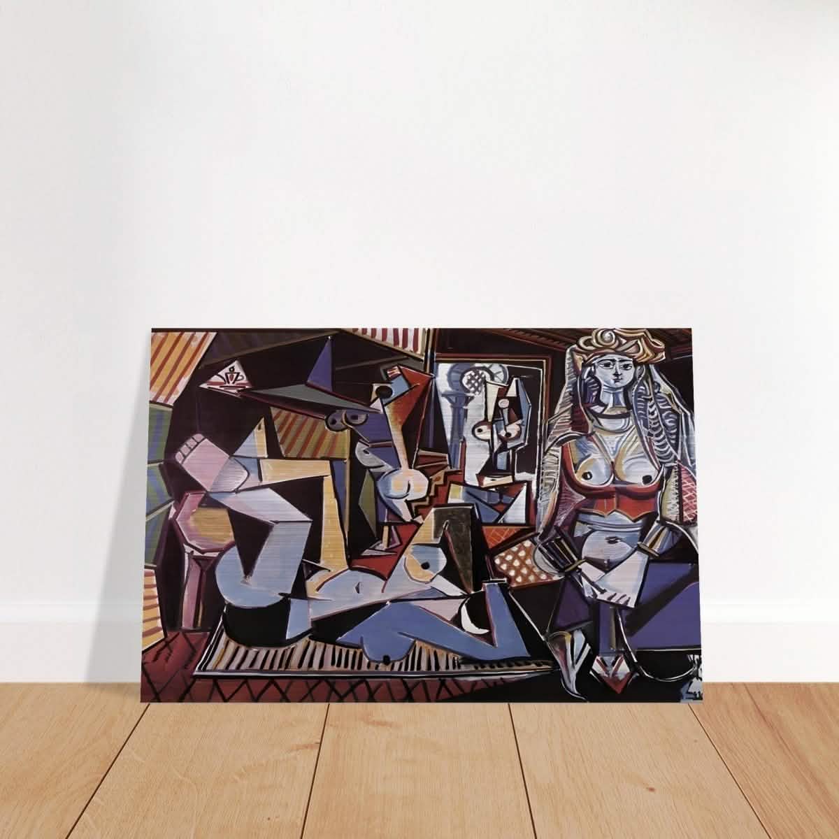 Women of Algiers after Delacroix by Pablo Picasso 1955 - Brushed Aluminum Print - 40x60 cm / 16x24″ -
