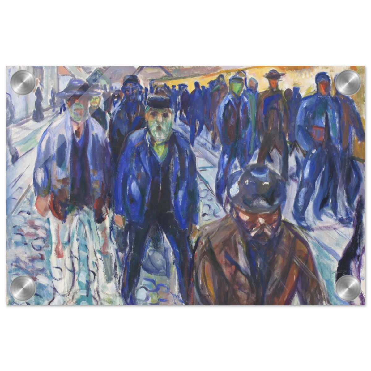 Workers on Their Way Home – Artwork by Edvard Munch| Wall art Print - Acrylic Print - 20x30 cm / 8x12″ -