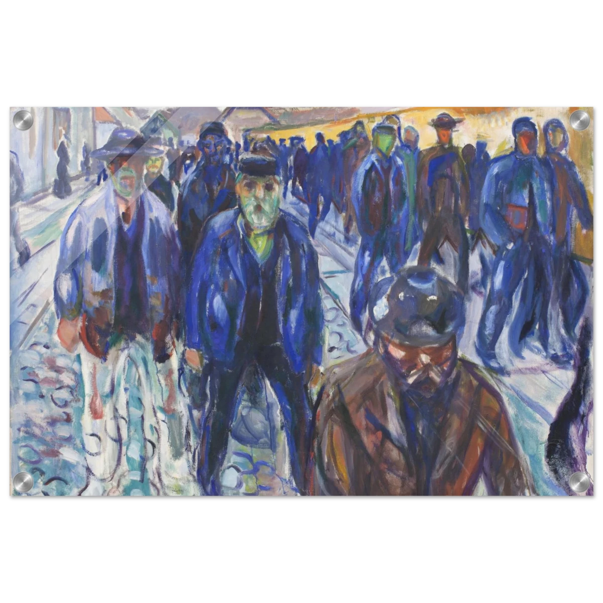 Workers on Their Way Home – Artwork by Edvard Munch| Wall art Print - Acrylic Print - 40x60 cm / 16x24″ -