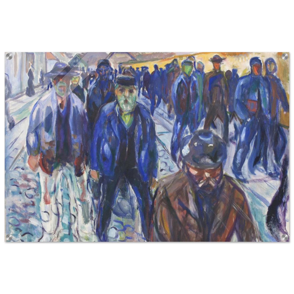 Workers on Their Way Home – Artwork by Edvard Munch| Wall art Print - Acrylic Print - 60x90 cm / 24x36″ -