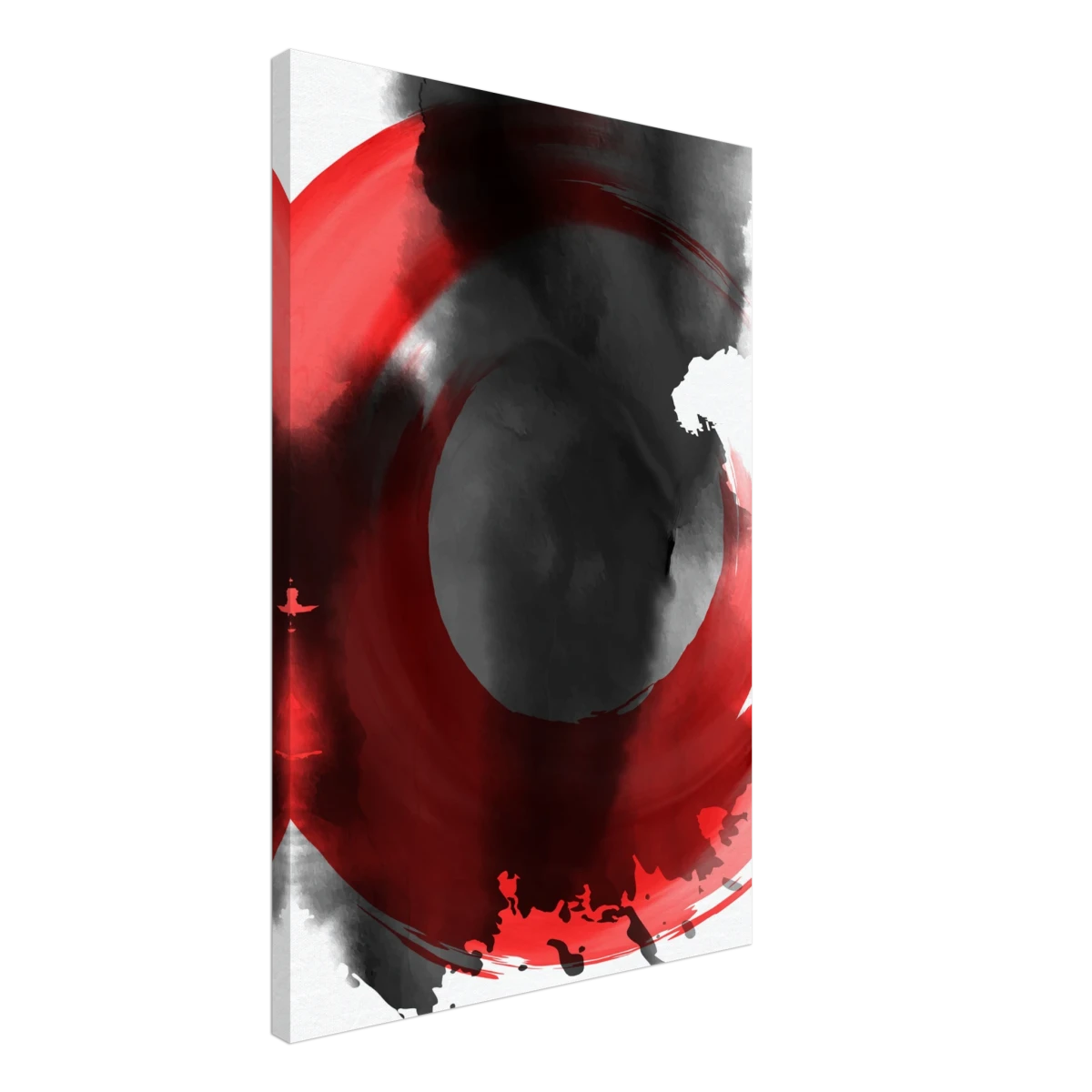 Zen Chaos – Abstract Ink Wash Art Print - Acrylic Print - 20x30 cm / 8x12″ -