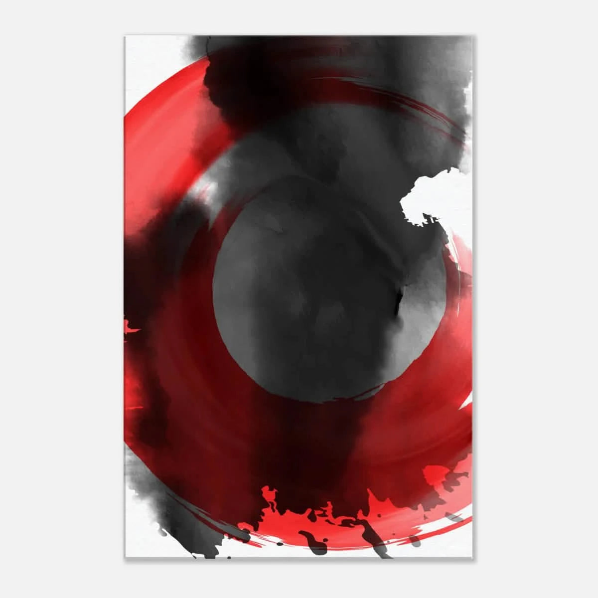 Zen Chaos – Abstract Ink Wash Art Print - Acrylic Print - 20x30 cm / 8x12″ -