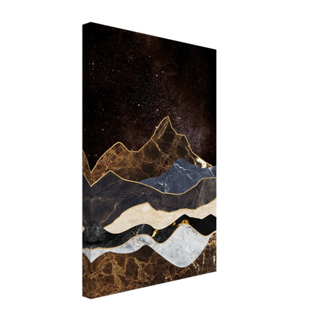 celestial ridges marbled mountain majesty wall art print40x60 cm / 16x24″Framed Canvas