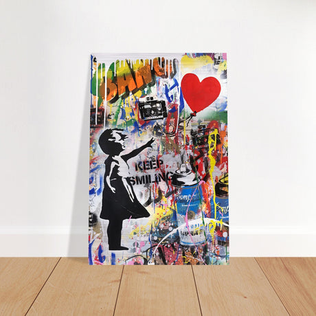 da vinci pop art wall art smile